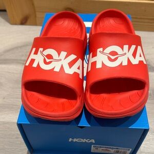 HOKA Red Slide Sandals - Women's Comfort Slides